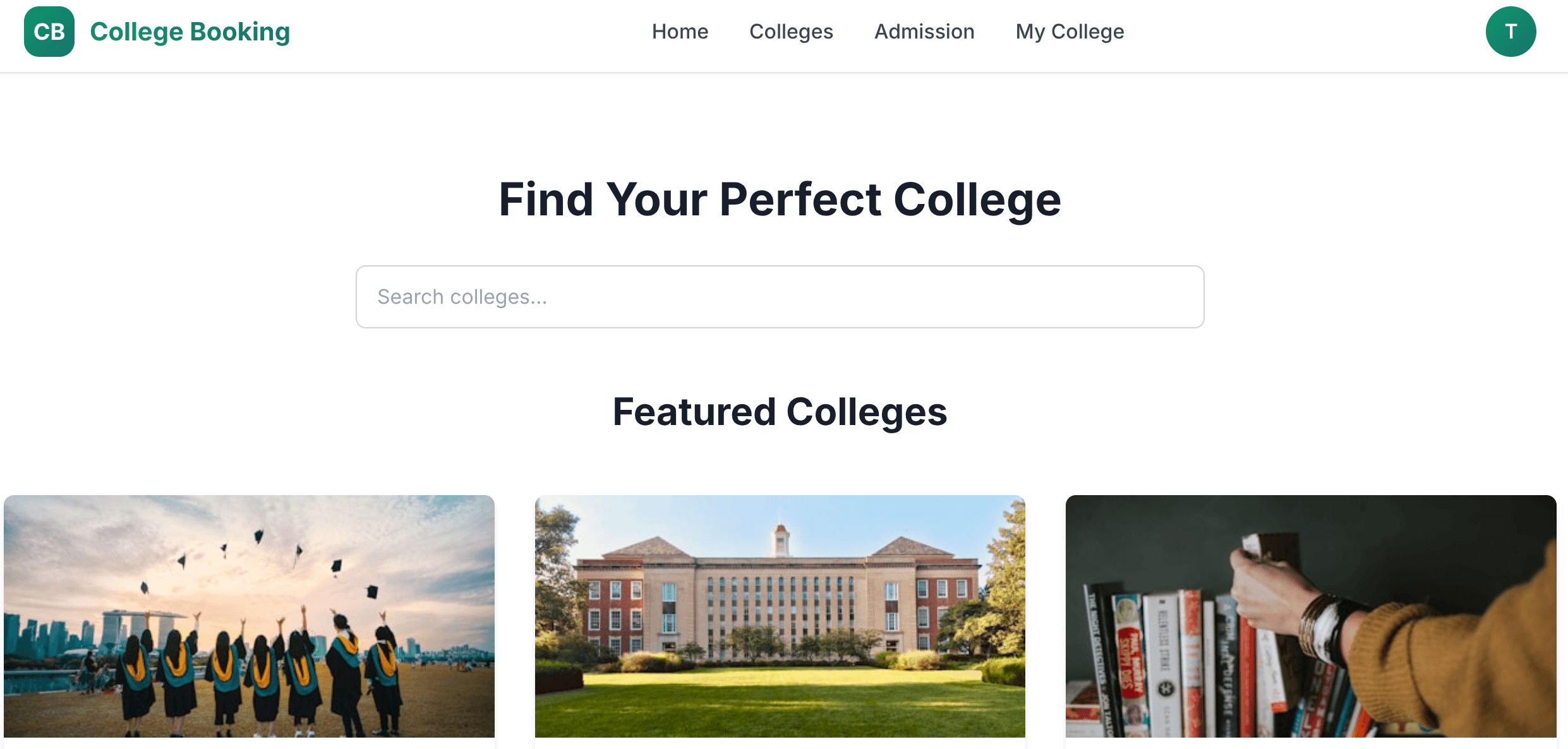 College Booking App